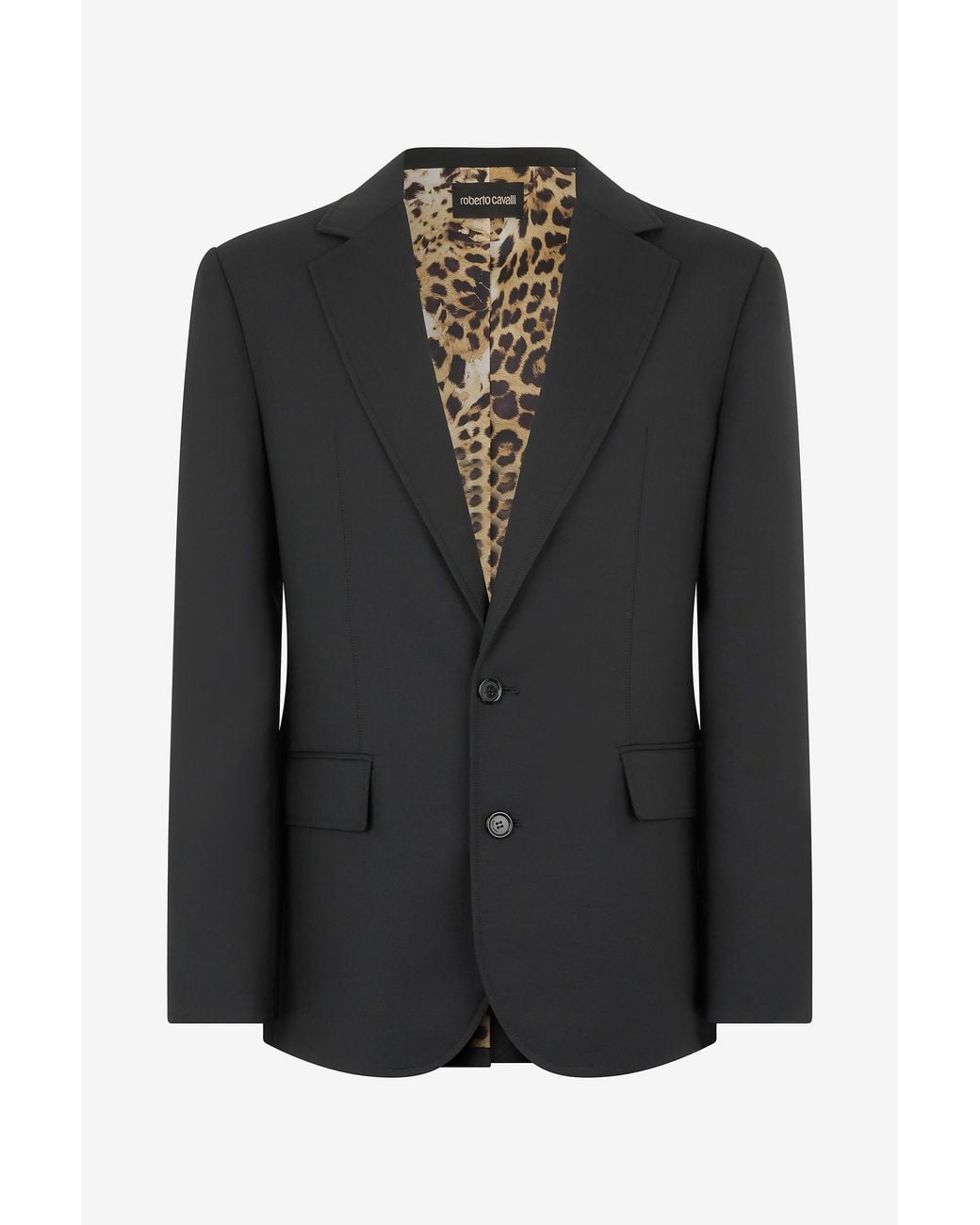 Roberto Cavalli Jacke Aus Schurwolle in Black für Herren