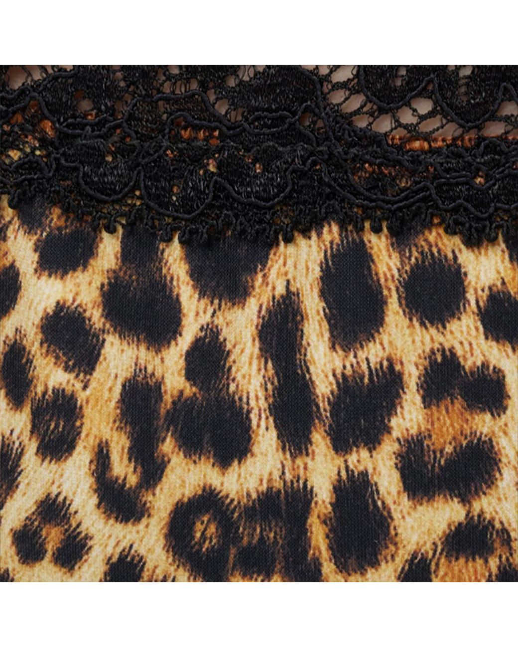 Roberto Cavalli Black Baby Jaguar Print Swimsuit