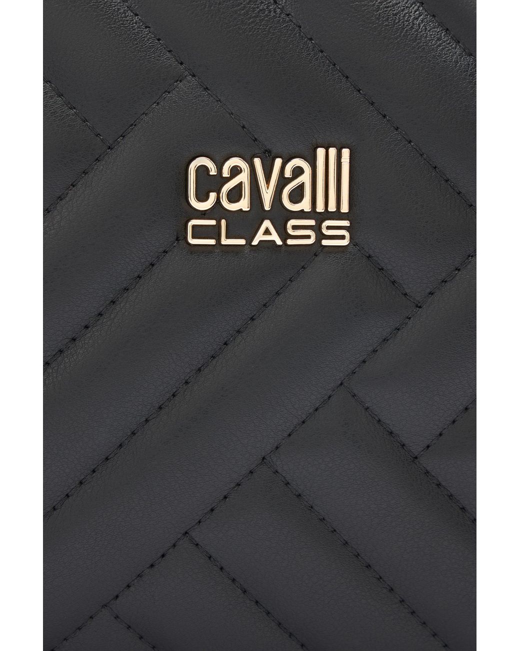 Roberto Cavalli White Bag With Cavalli Class Chain Shoulder Strap