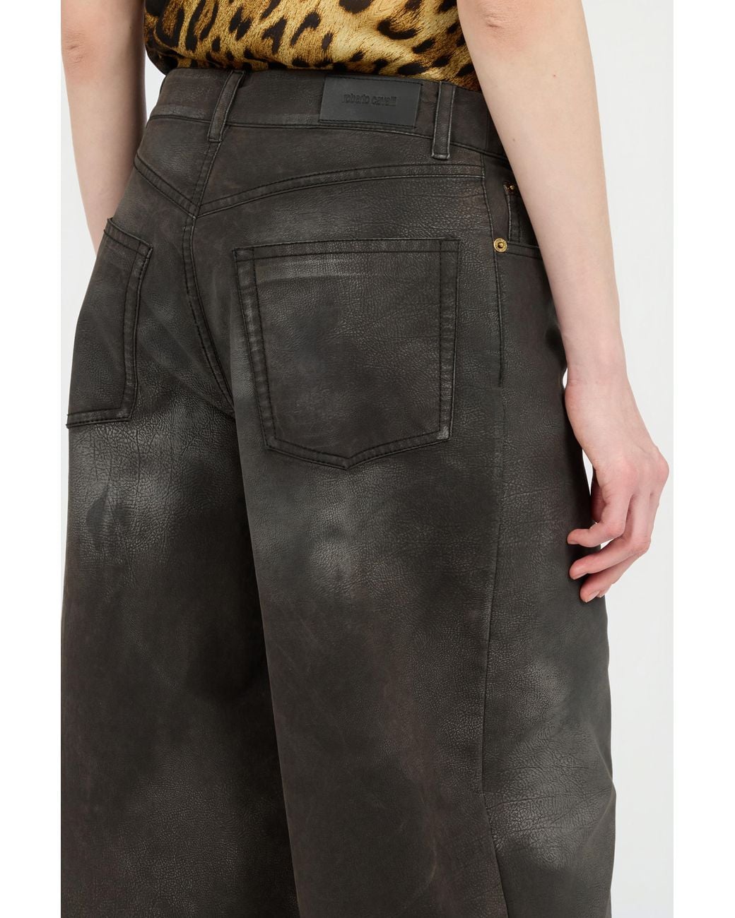 Roberto Cavalli Black Loose-Fit Jeans