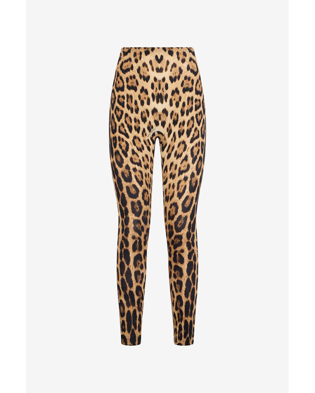 Roberto Cavalli Multicolor Jaguar Print Leggings
