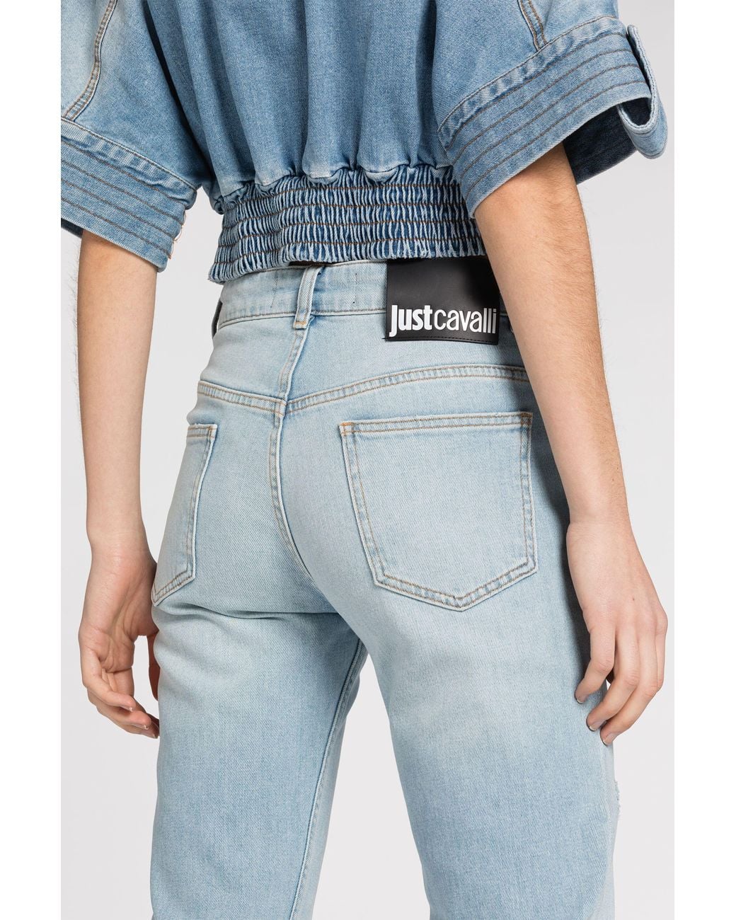 Roberto Cavalli Blue Just Cavalli Straight-Leg Jeans