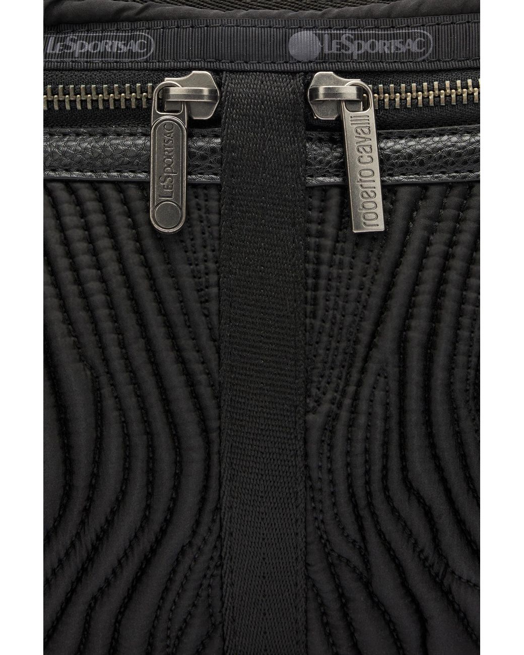 Roberto Cavalli Black Torino Matelasse Bag