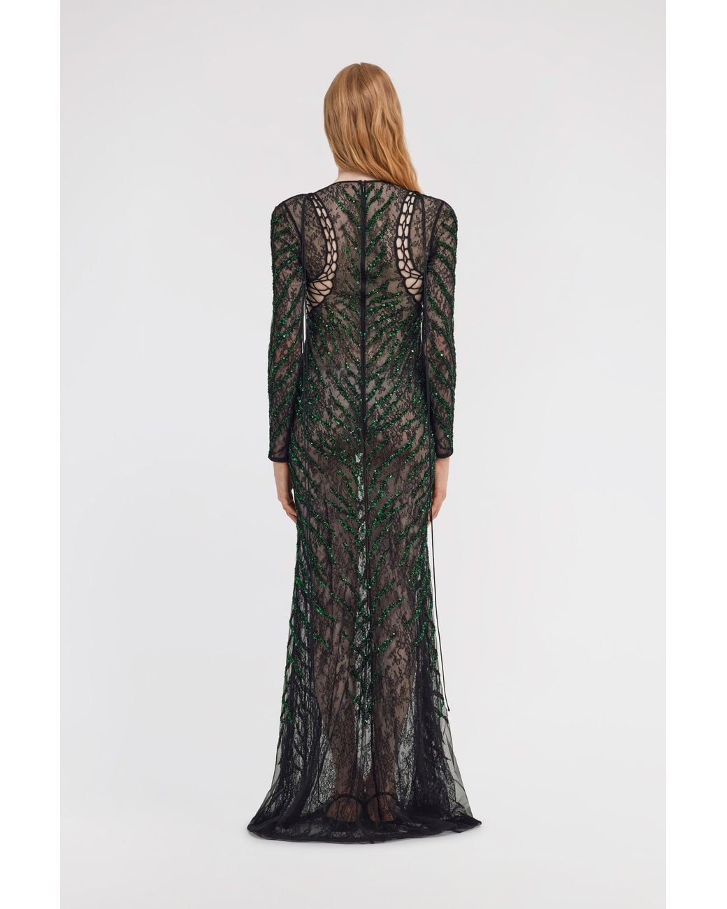 Roberto Cavalli White Lace Maxi Dress
