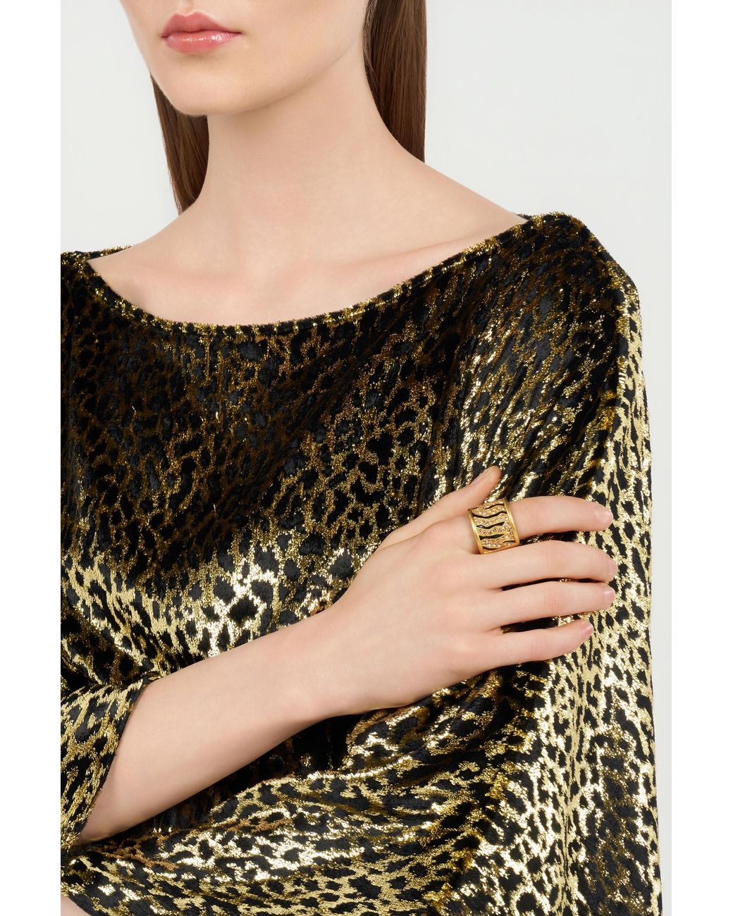 Bague Roar Dorée Roberto Cavalli en coloris Metallic