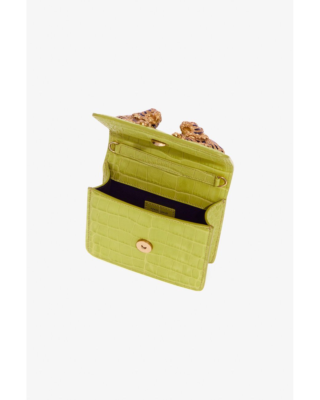 Roberto Cavalli Yellow Small Roar Bag