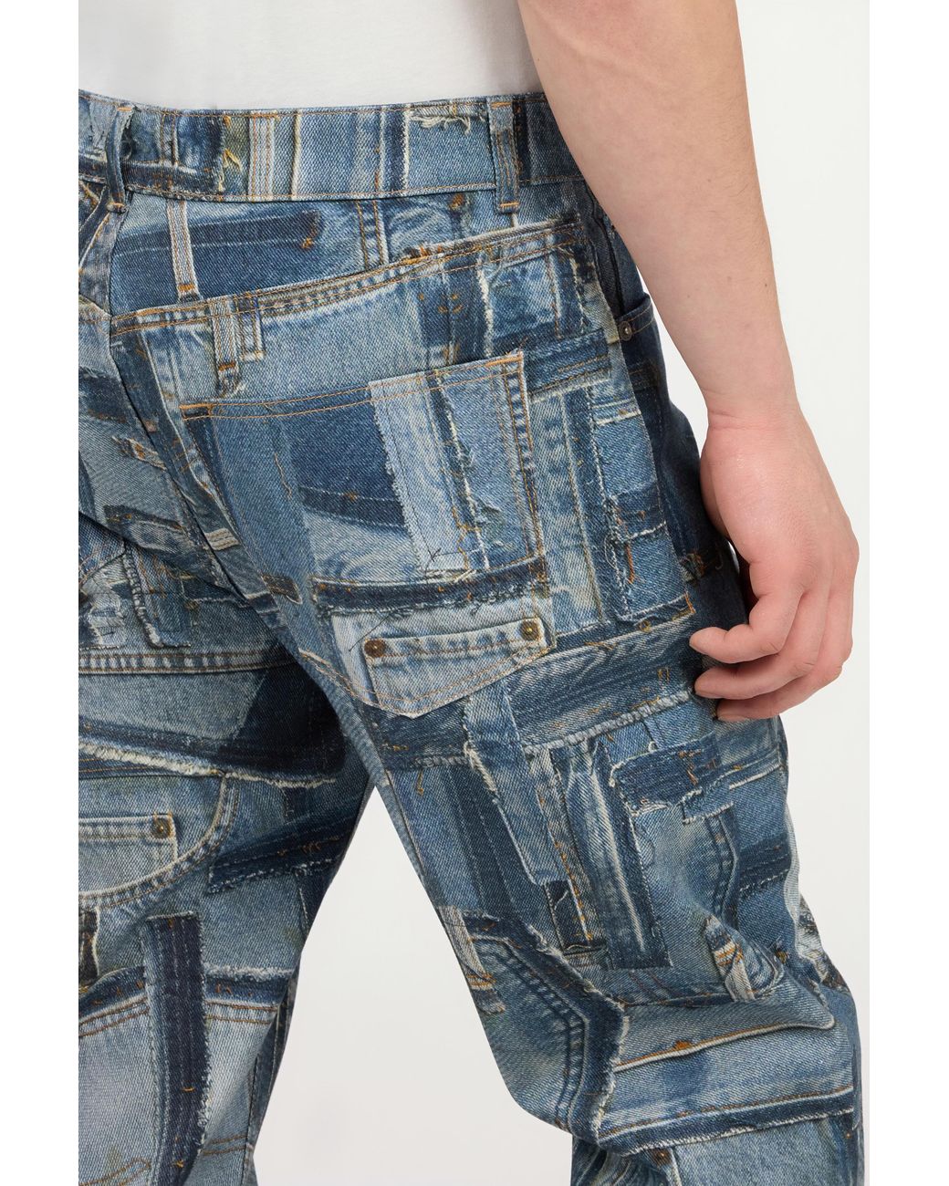Roberto Cavalli Jeans Der Patchwork Capsule Collection in Blue für Herren