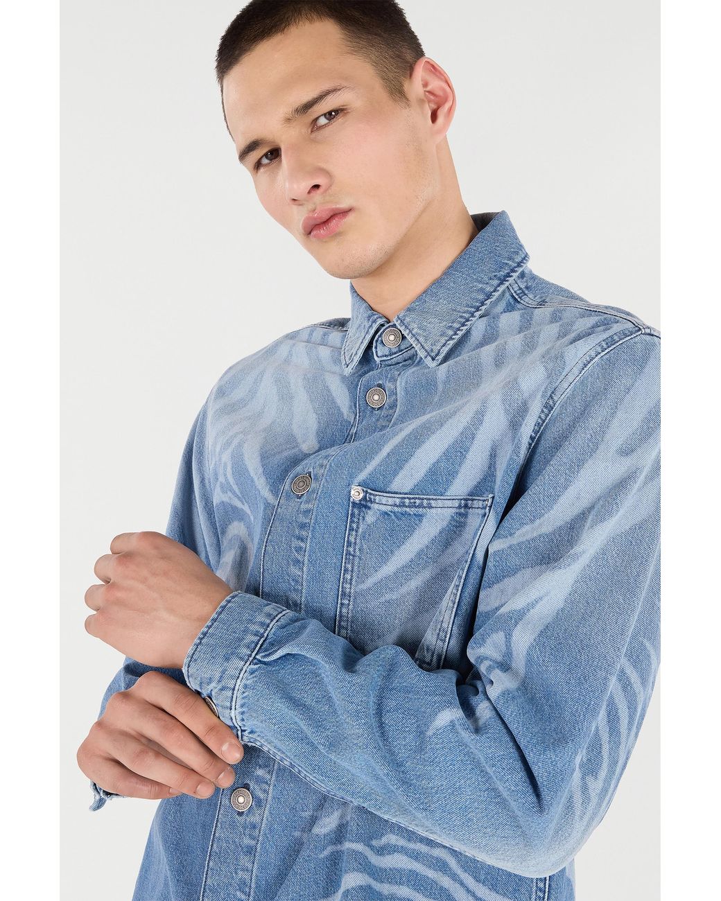 Camicia di Roberto Cavalli in Blue da Uomo