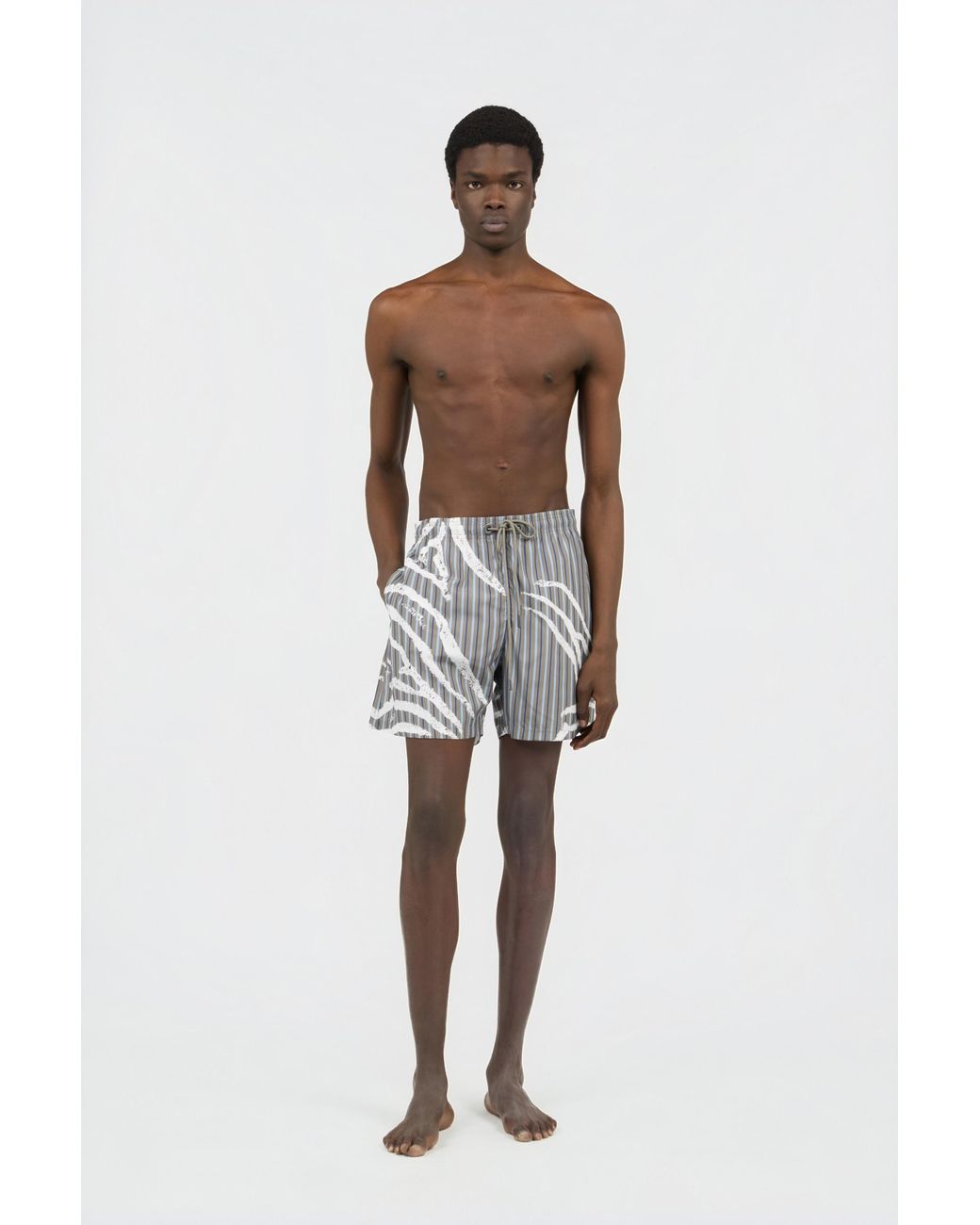 Roberto Cavalli Gray Swimwear for men