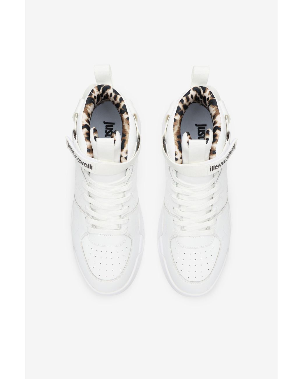 Roberto Cavalli White High Top Sneakers