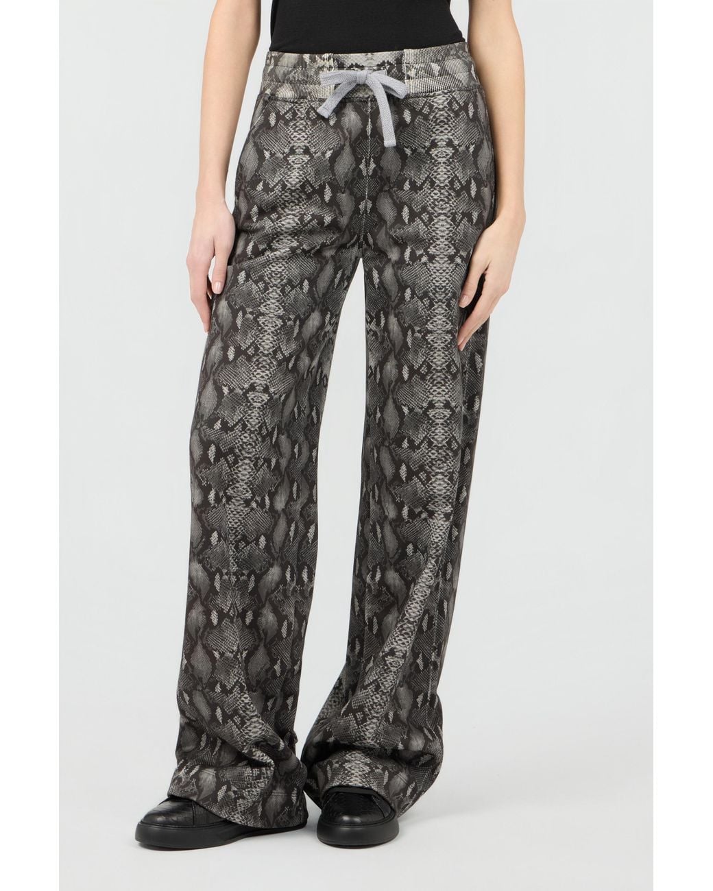 Roberto Cavalli Gray Hose Mit Python-Print
