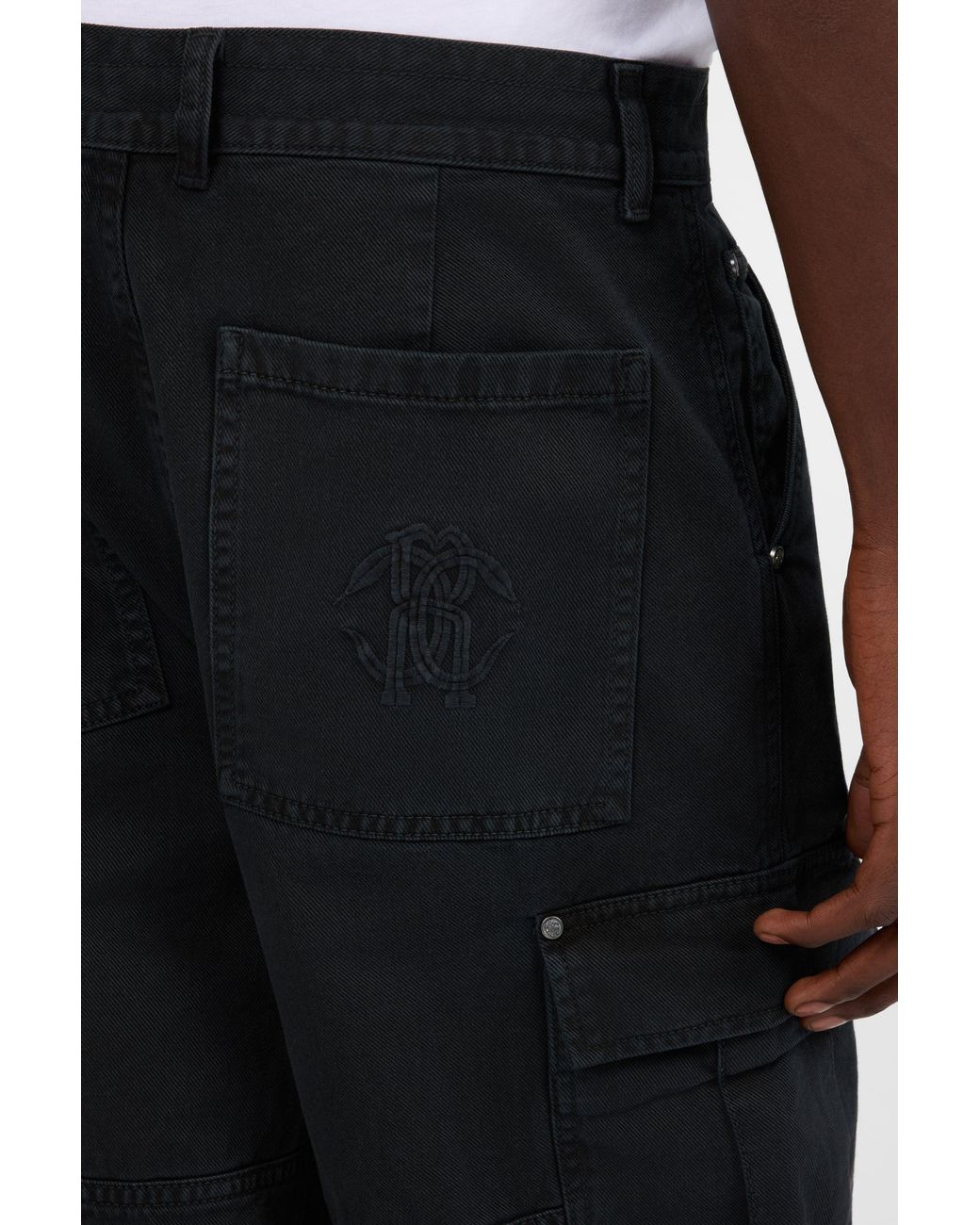 Roberto Cavalli White Cargo Trousers