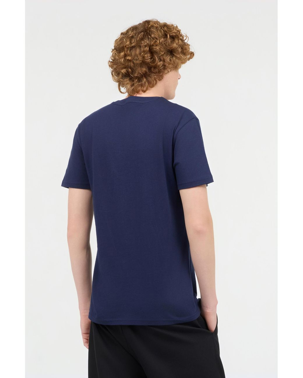 Roberto Cavalli Blue Cotton T-Shirt With Logo for men