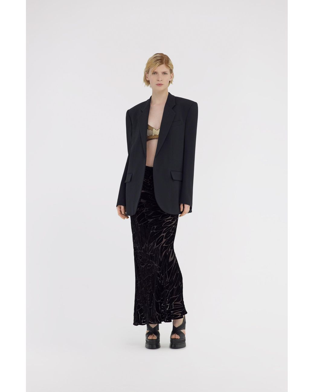 Roberto Cavalli Black Single-Breasted Jacket