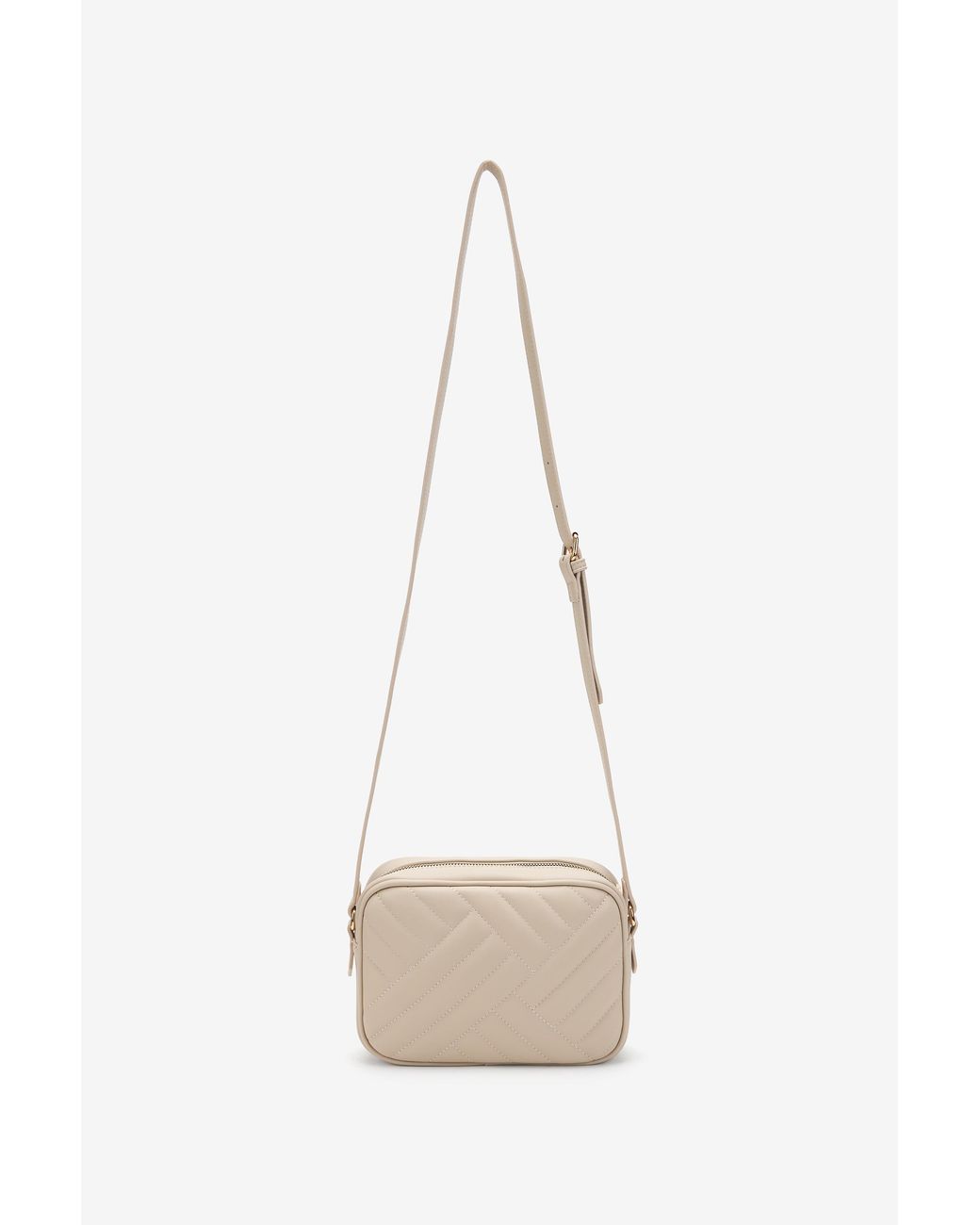 Roberto Cavalli White Quilted Crossbody Bag