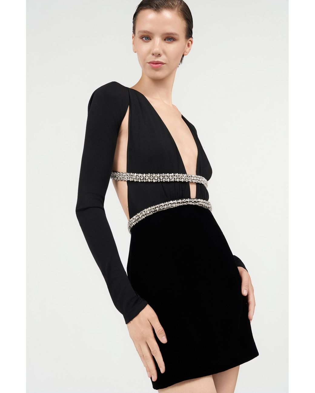 Robe Brodée Roberto Cavalli en coloris Black