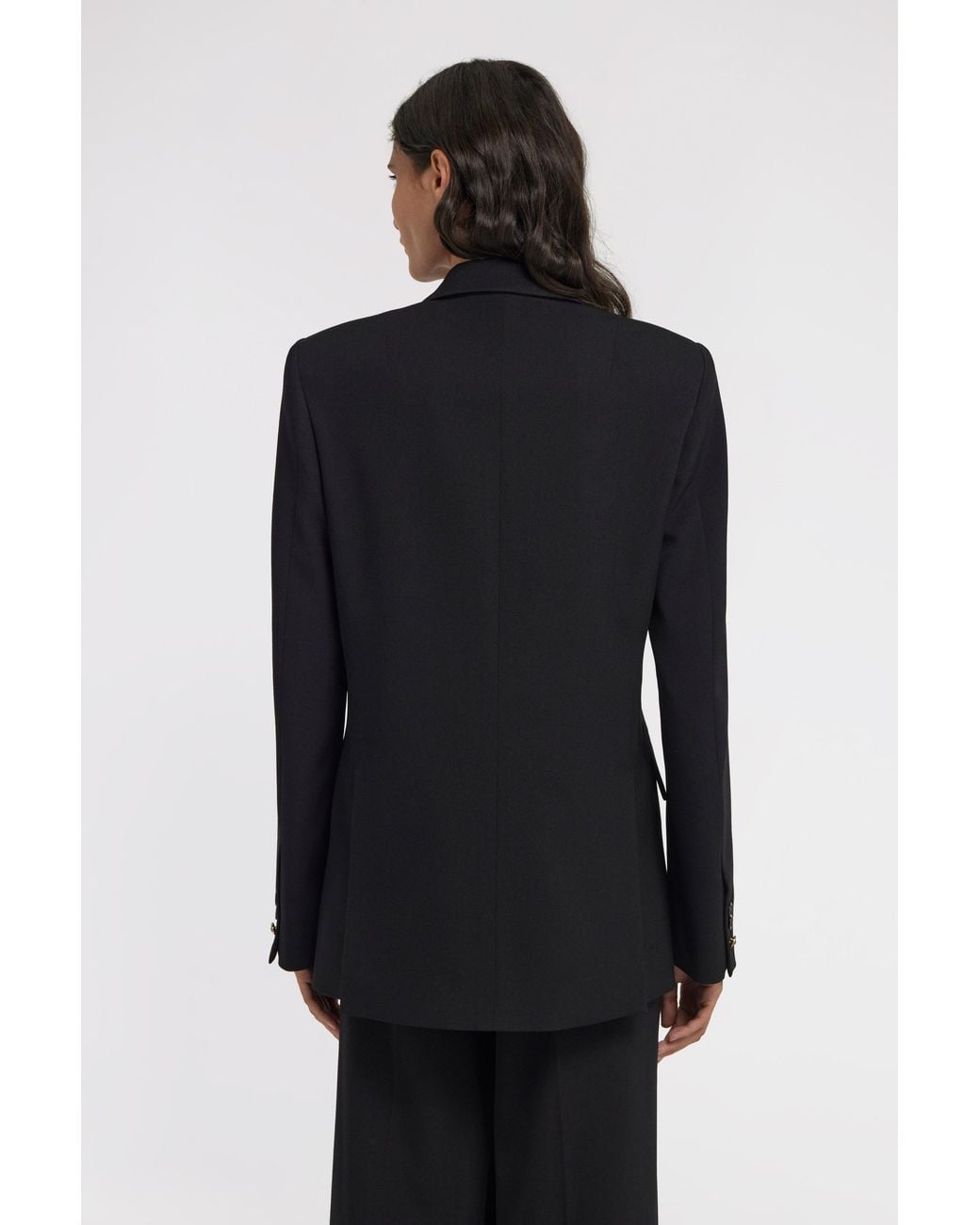 Roberto Cavalli Black Double-Breasted Blazer