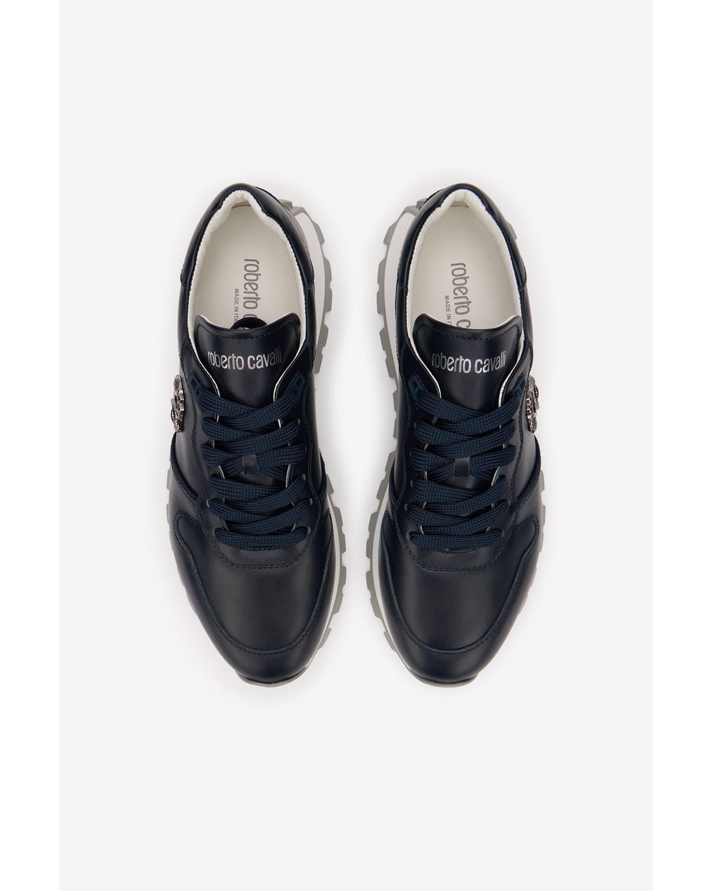 Roberto Cavalli Blue Sneakers With Rc Monogram for men