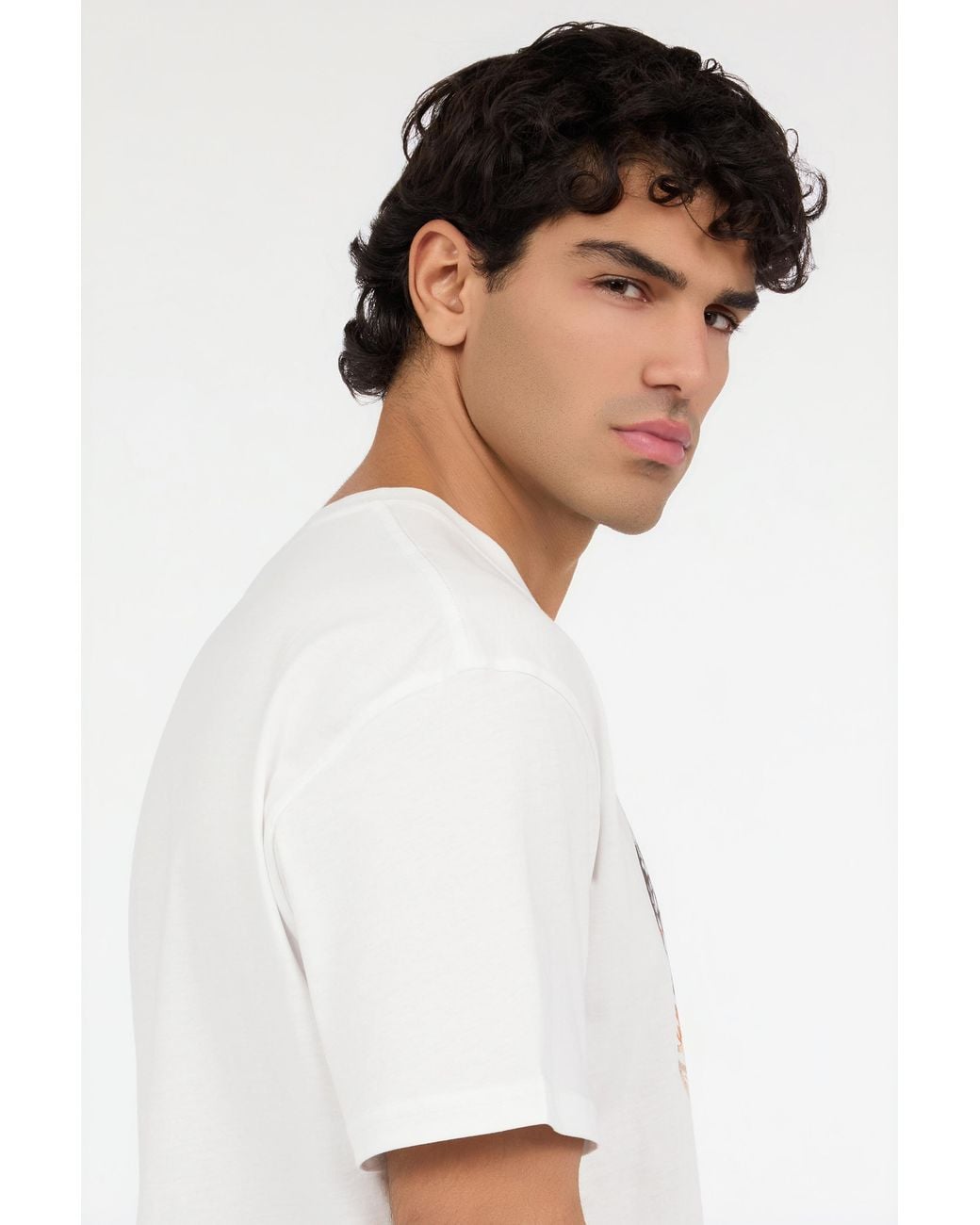 Roberto Cavalli White T-Shirt With Jc Monogram And Logo for men