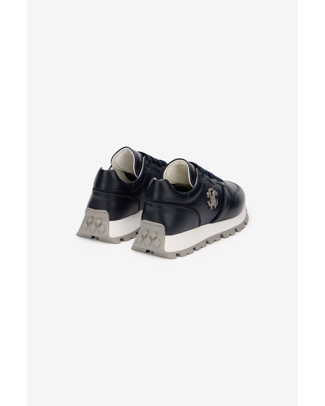 Roberto Cavalli Blue Sneakers With Rc Monogram for men