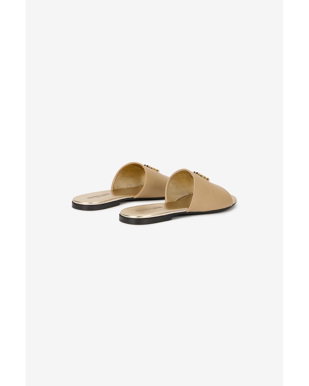 Roberto Cavalli Multicolor Leather Sandals With Logo