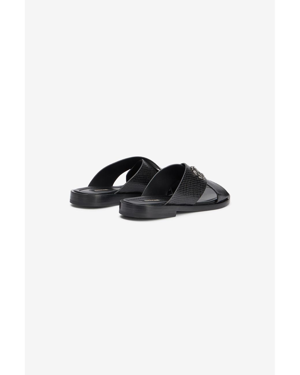 Roberto Cavalli Black Slide Sandals for men