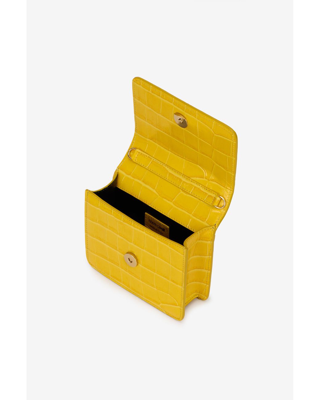 Roberto Cavalli Yellow Small Roar Bag