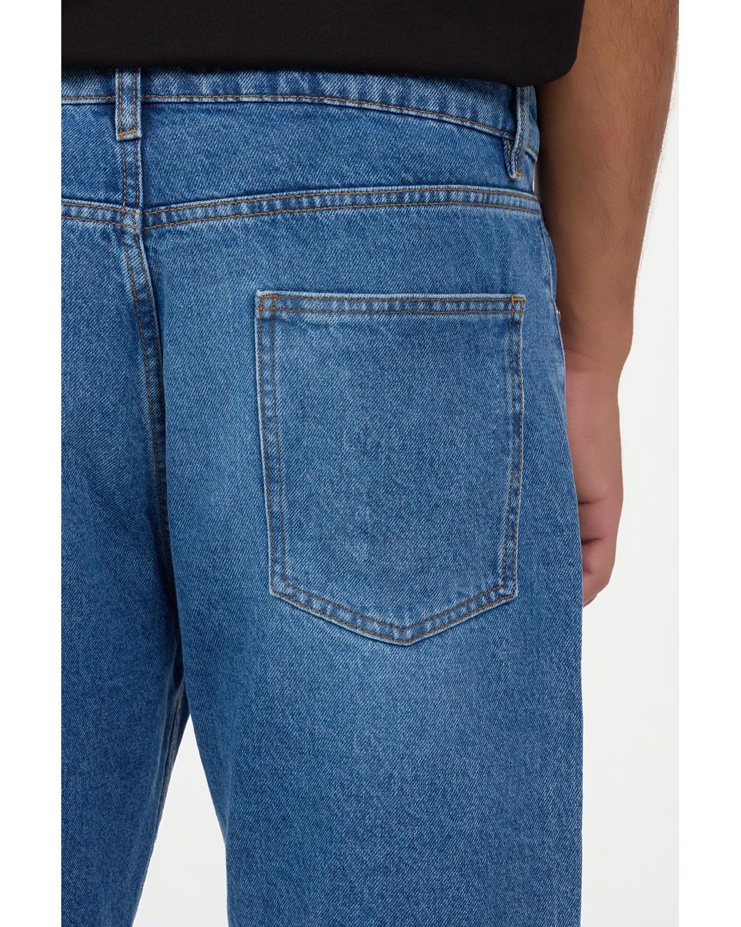 Roberto Cavalli Blue Five-Pocket Jeans With Straight Leg for men