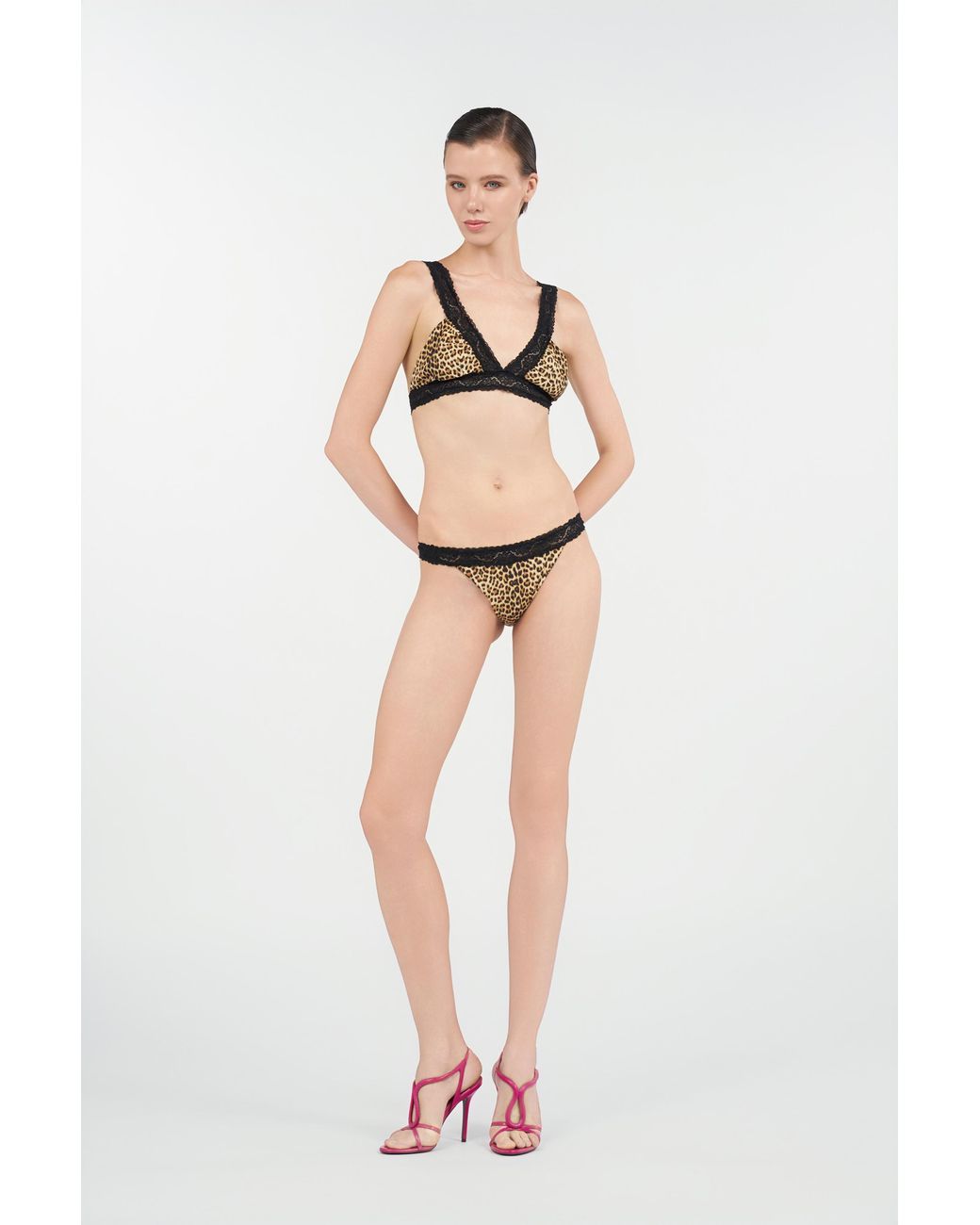 Roberto Cavalli Black Baby Jaguar Print Swimsuit