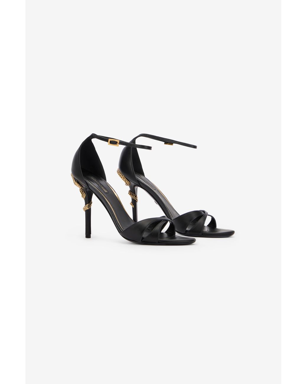 Roberto Cavalli Blue Serpentine Sandal