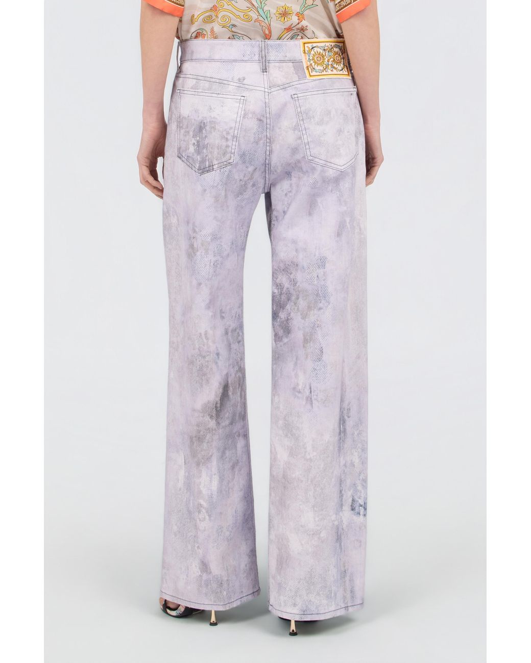 Roberto Cavalli Multicolor Straight Leg Jeans