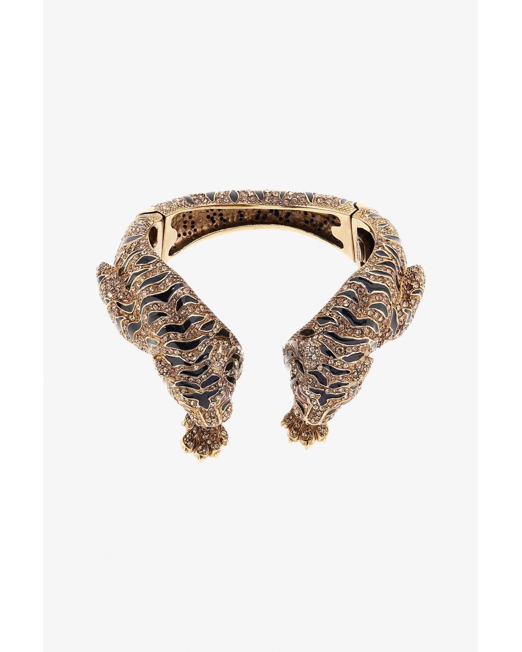 Bracciale Roar Con Testa Di Tigre di Roberto Cavalli in Metallic