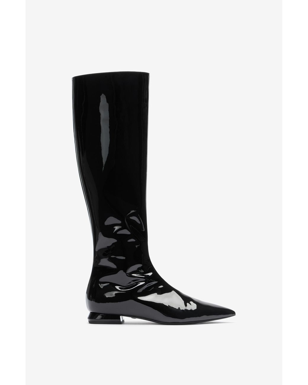 Roberto Cavalli Black Patent Leather Boots