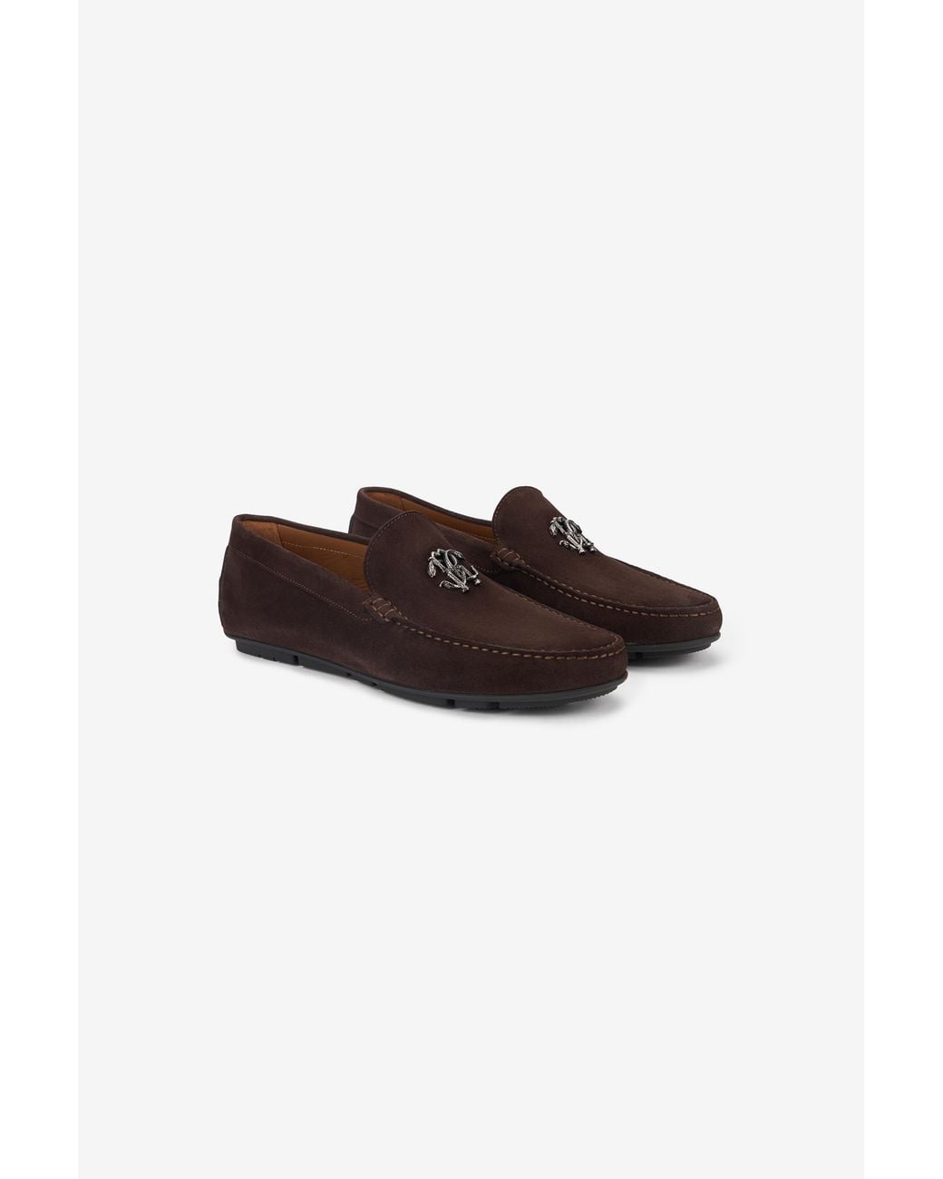 Roberto Cavalli Multicolor Loafers With Rc Monogram for men