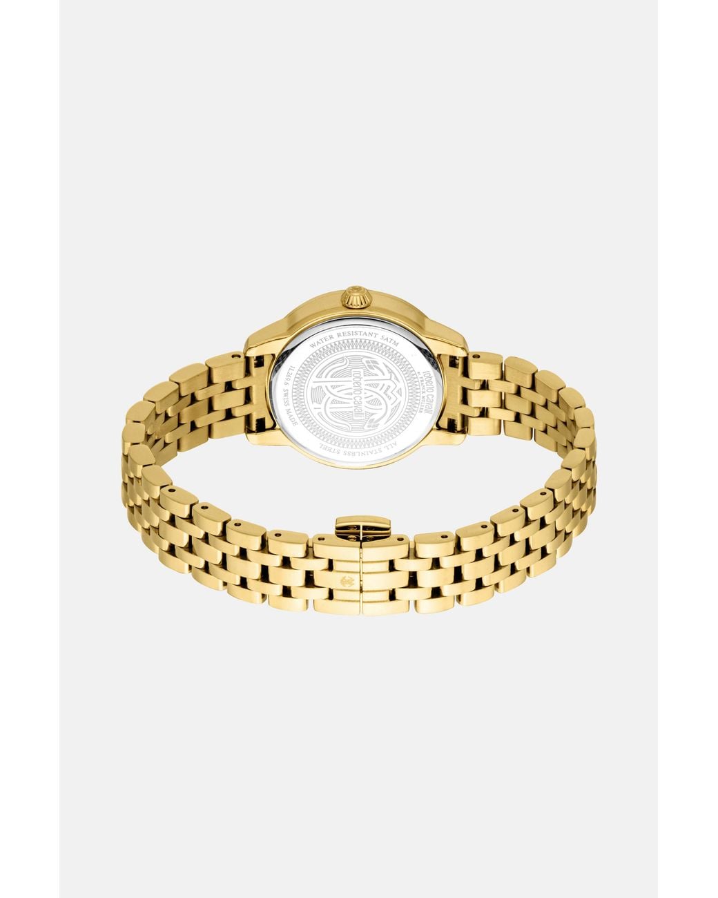 Roberto Cavalli Metallic By Franck Muller Logo Watch