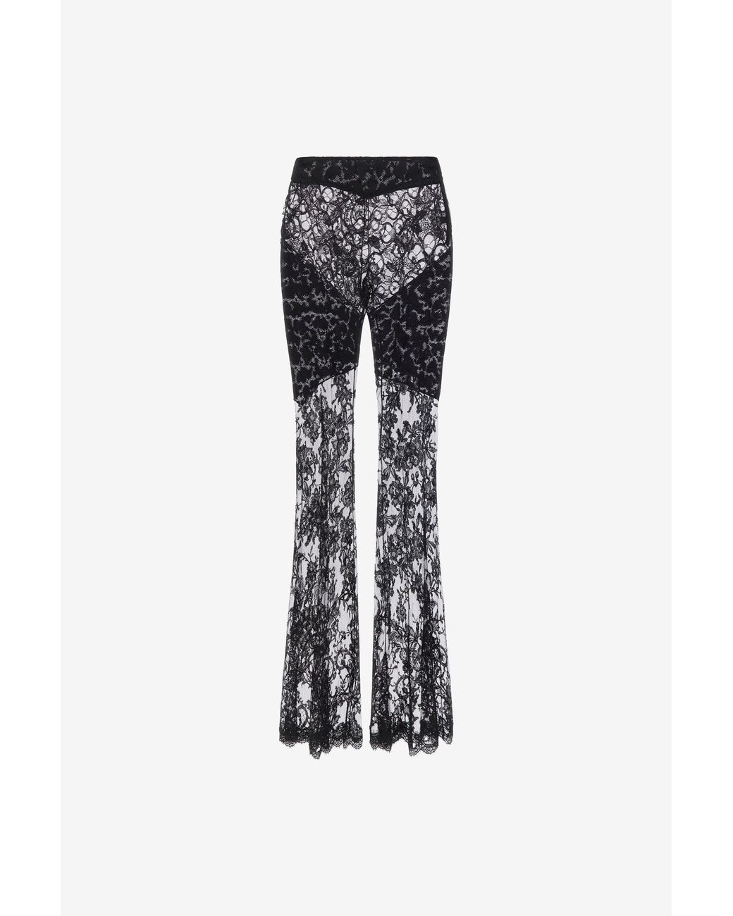 Roberto Cavalli Multicolor Flare Transparent Trousers