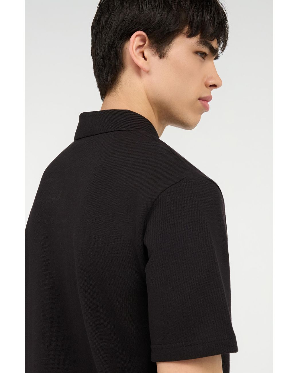 Roberto Cavalli Black Polo With Jc Monogram Embroidery for men