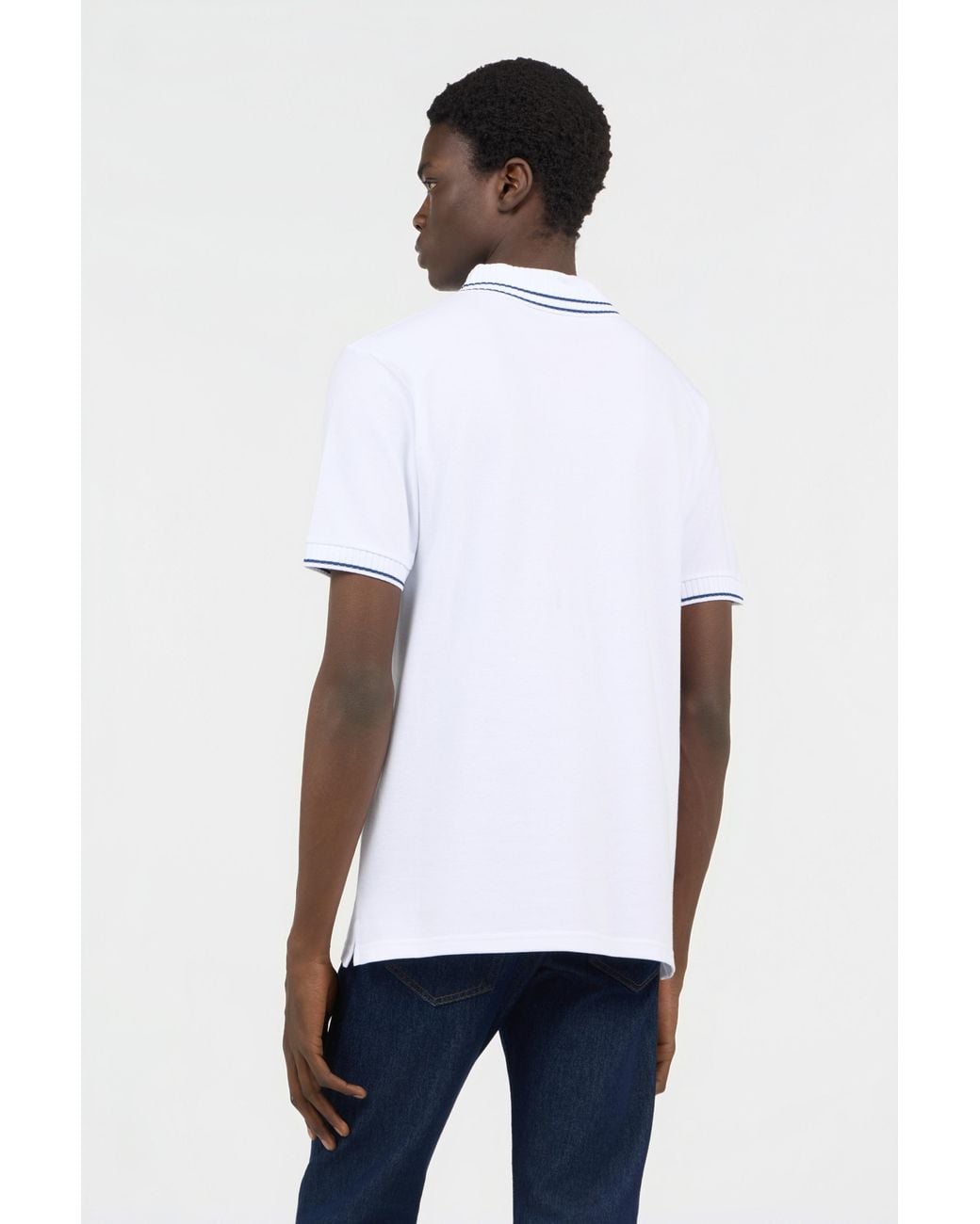 Polo Blanco Roberto Cavalli de hombre de color White