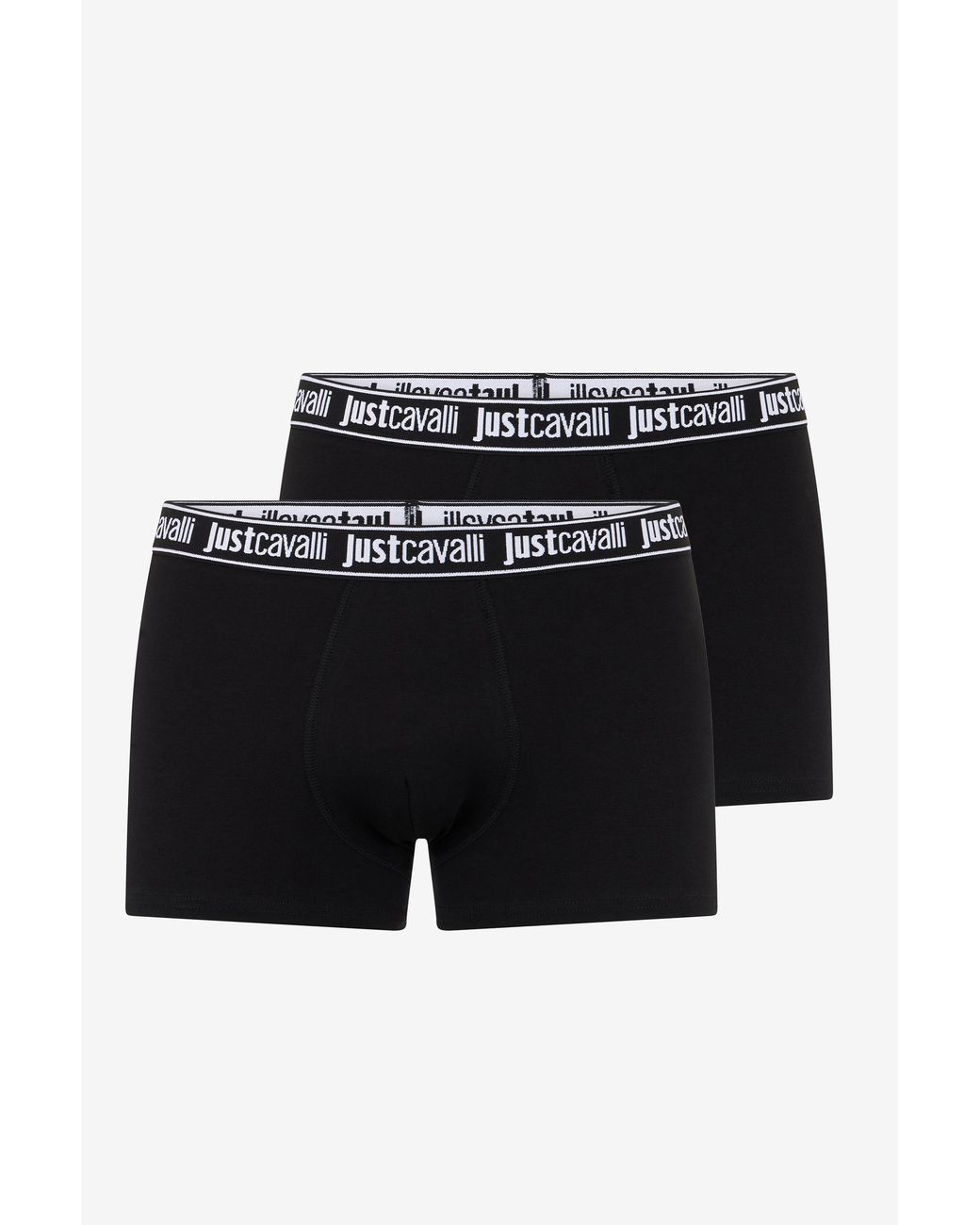Roberto Cavalli Black Boxer With Logo Waistband for men