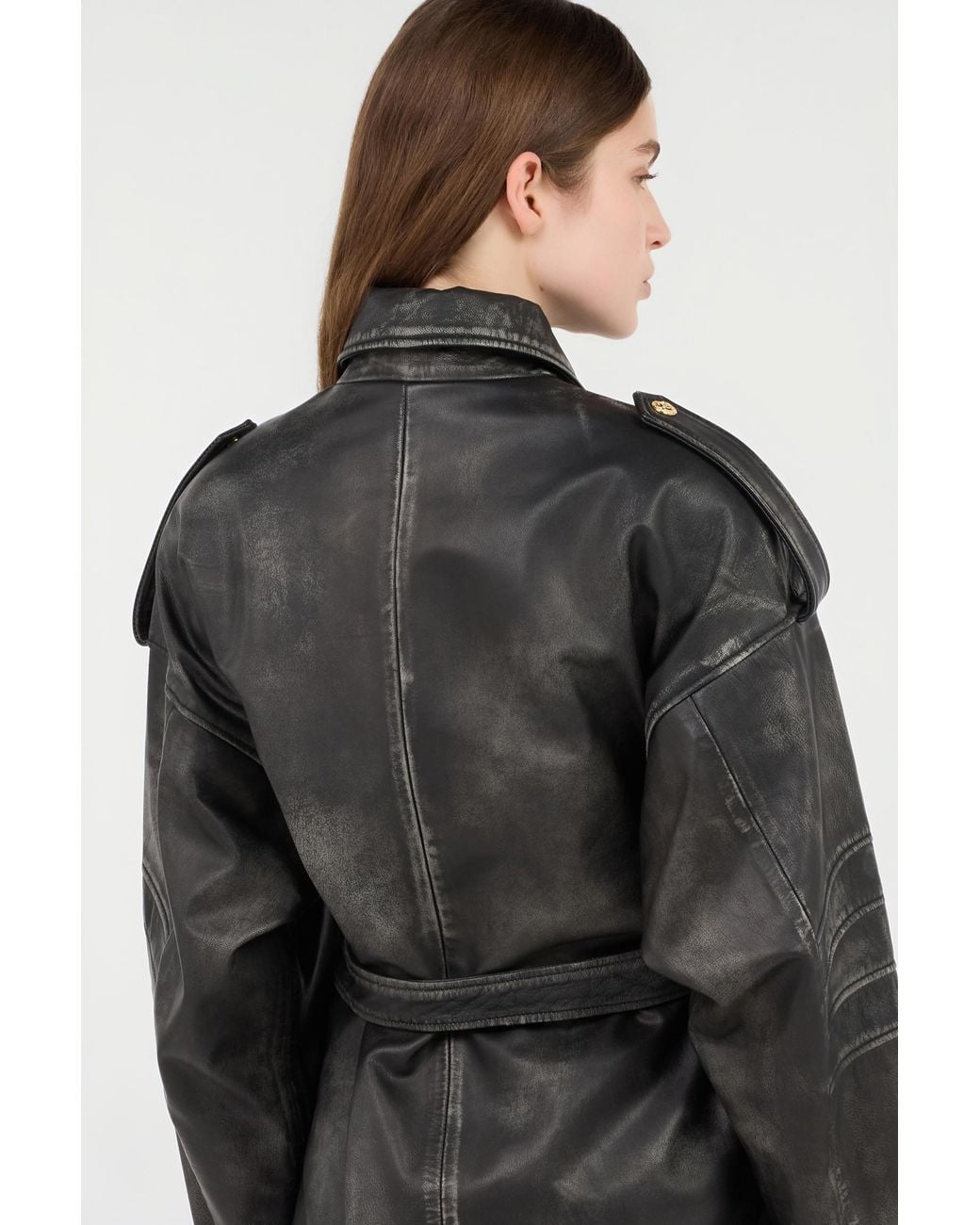 Roberto Cavalli Black Leather Jacket
