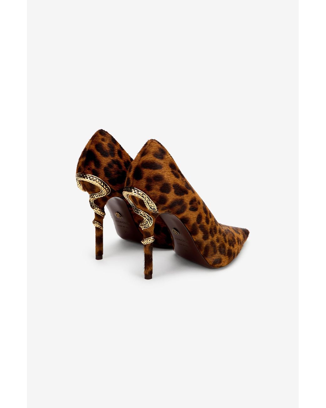 Roberto Cavalli Black Pumps Serpentine