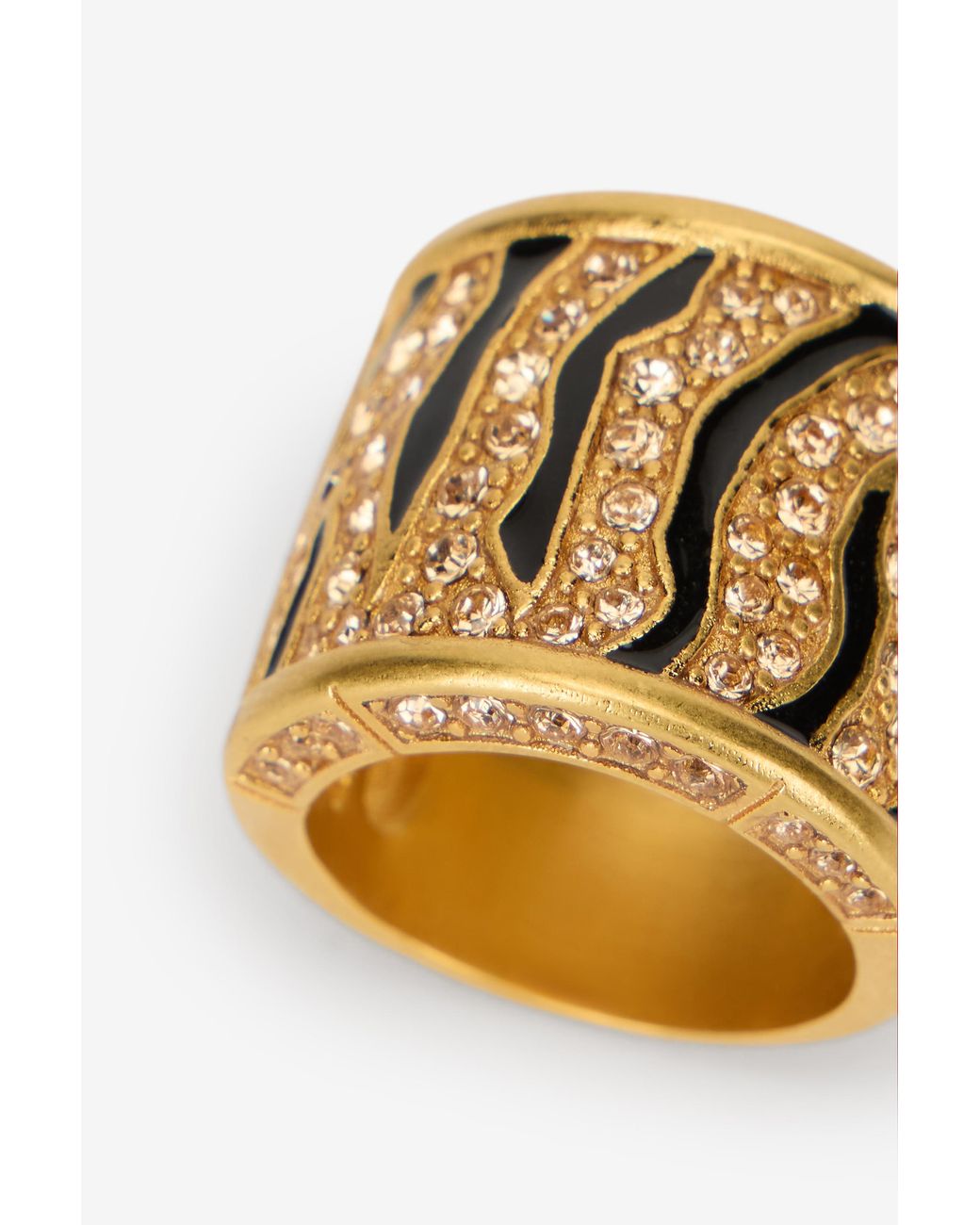 Bague Roar Dorée Roberto Cavalli en coloris Metallic