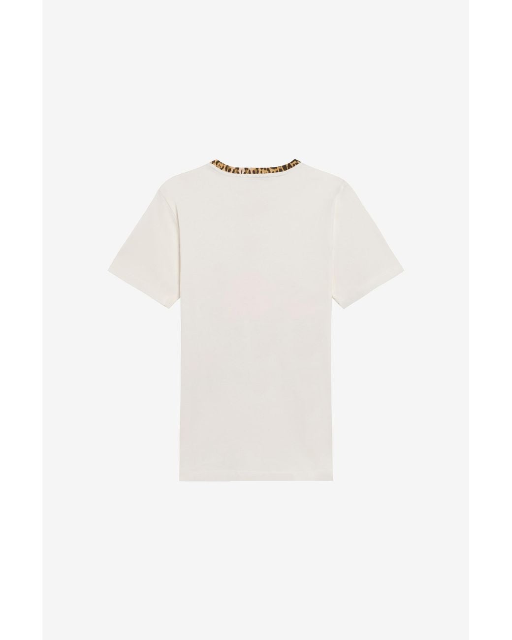 Roberto Cavalli White T-Shirt With Floral Print And Monogram Rc