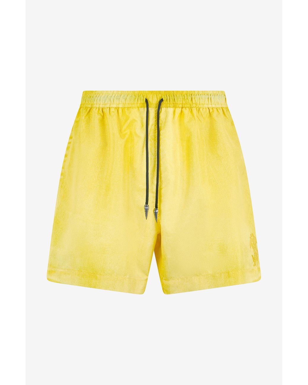 Roberto Cavalli Yellow Bermuda Swim Shorts for men