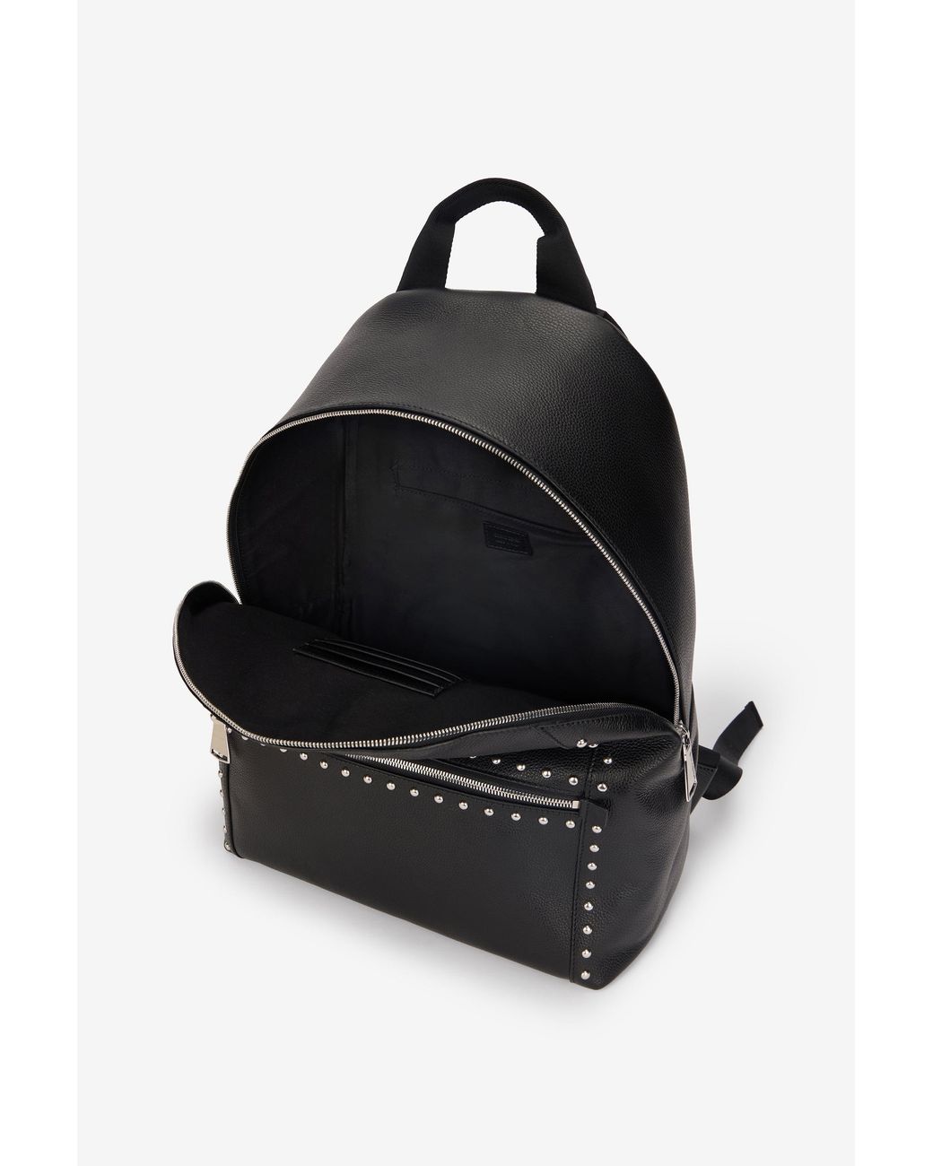 Roberto Cavalli Black Studded Leather Backpack for men