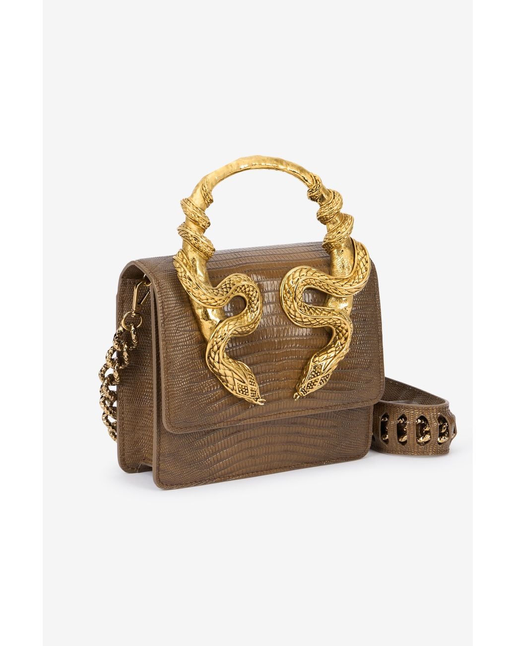Roberto Cavalli Multicolor Serpentine Tasche