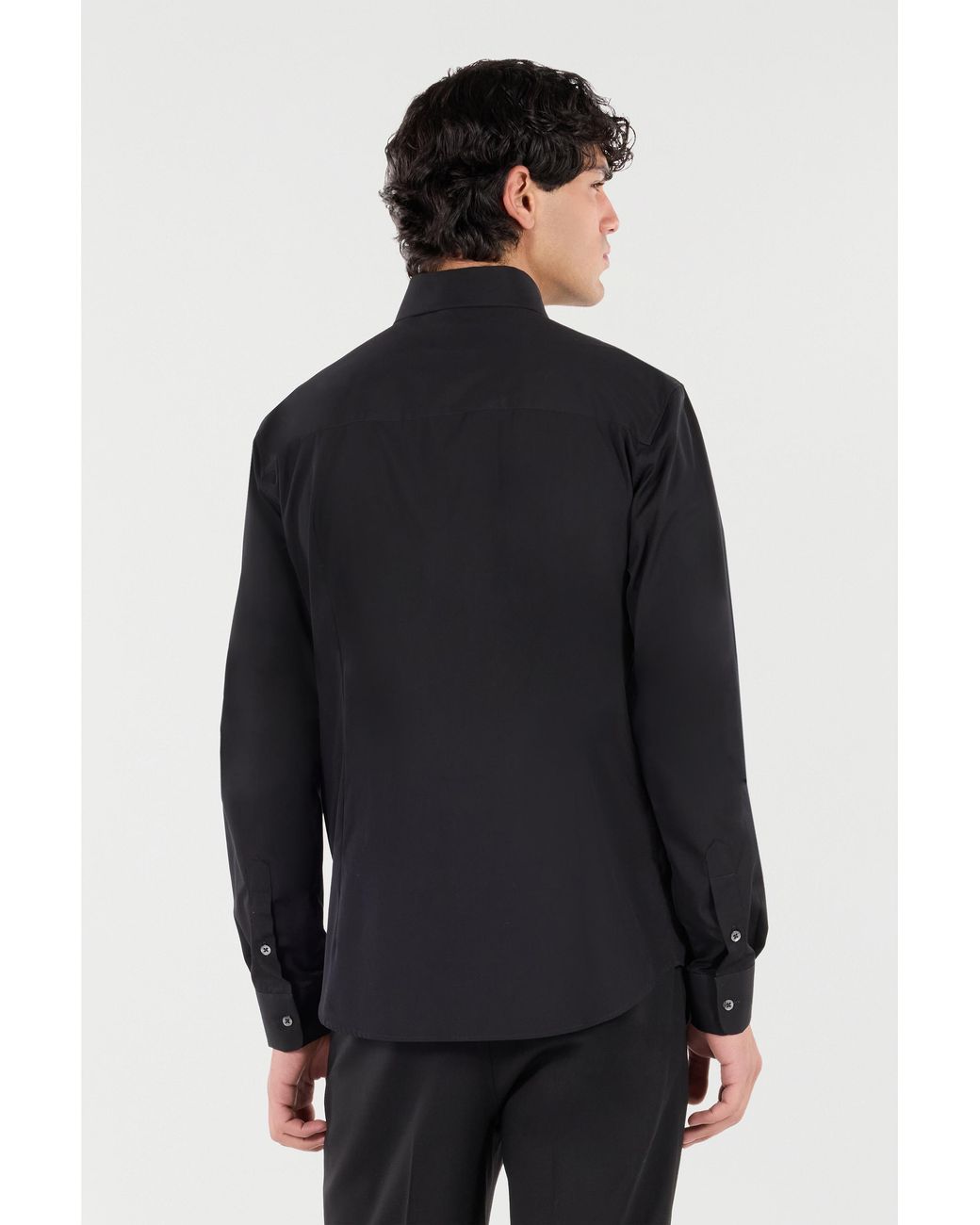 Roberto Cavalli Blue Cotton Shirt With Embroidery for men