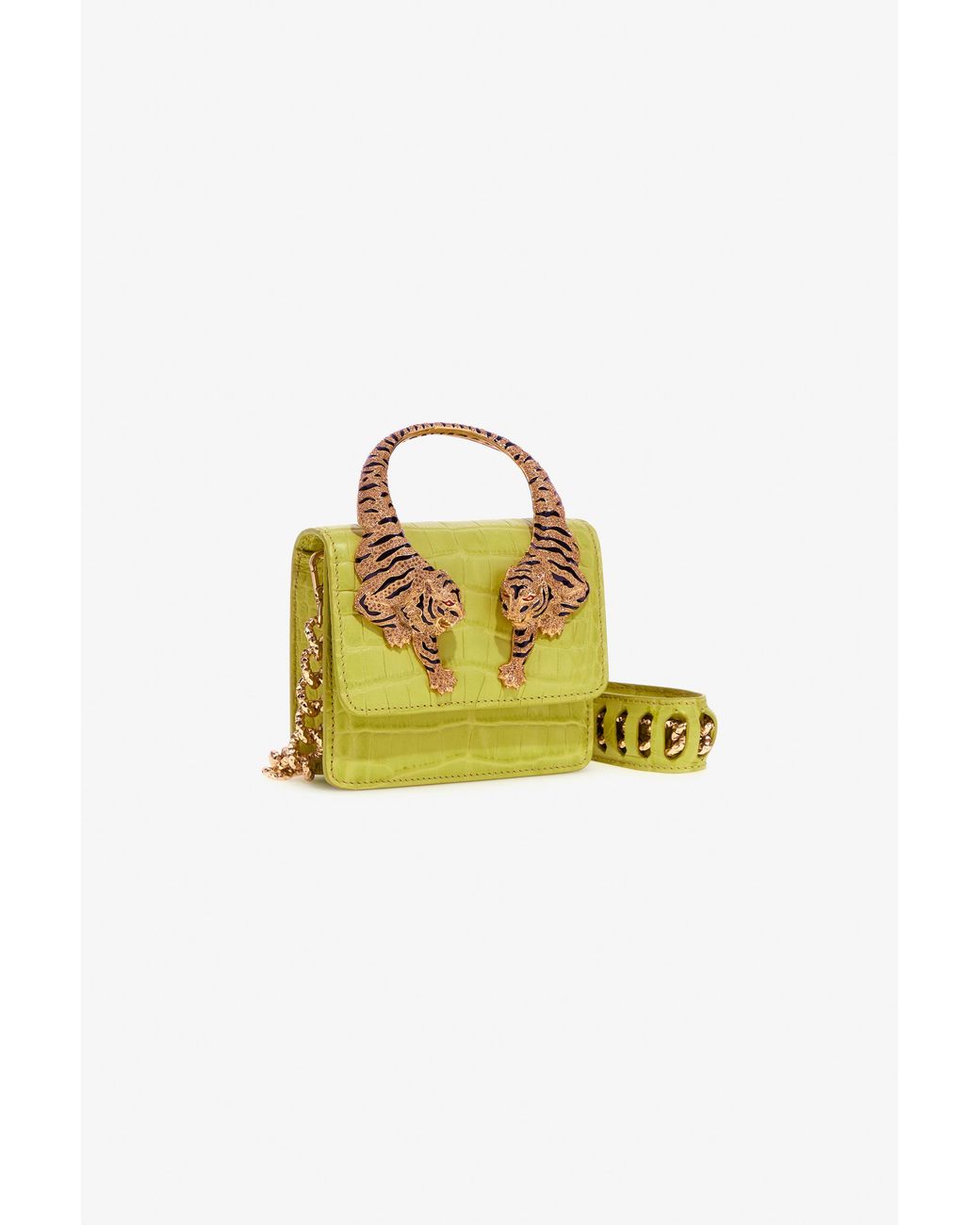 Roberto Cavalli Yellow Small Roar Bag