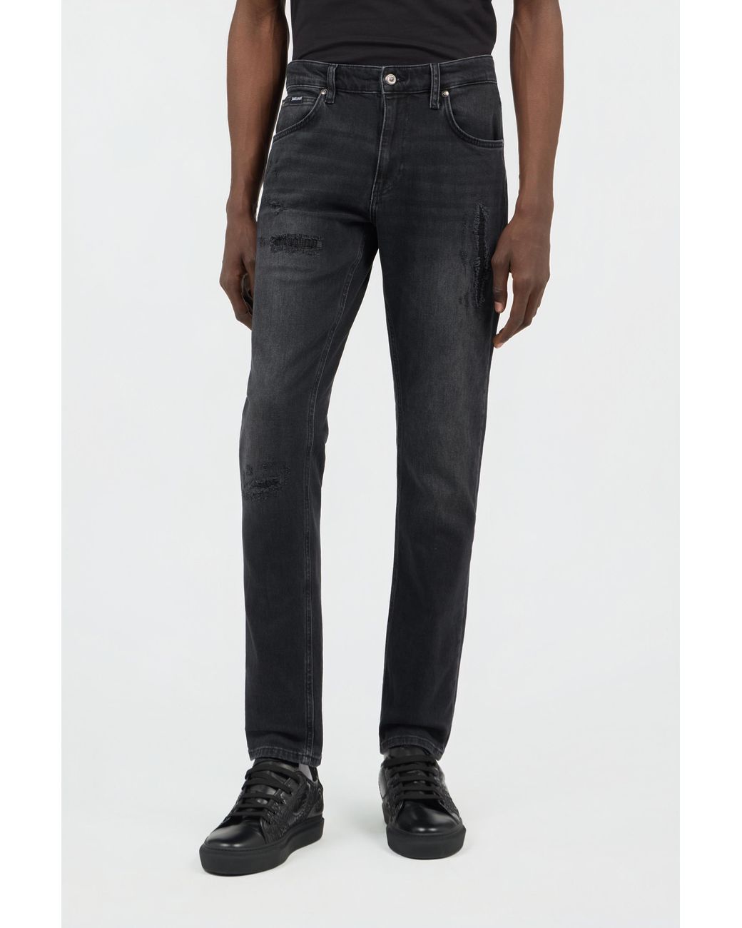 Roberto Cavalli Black Denim Trousers for men