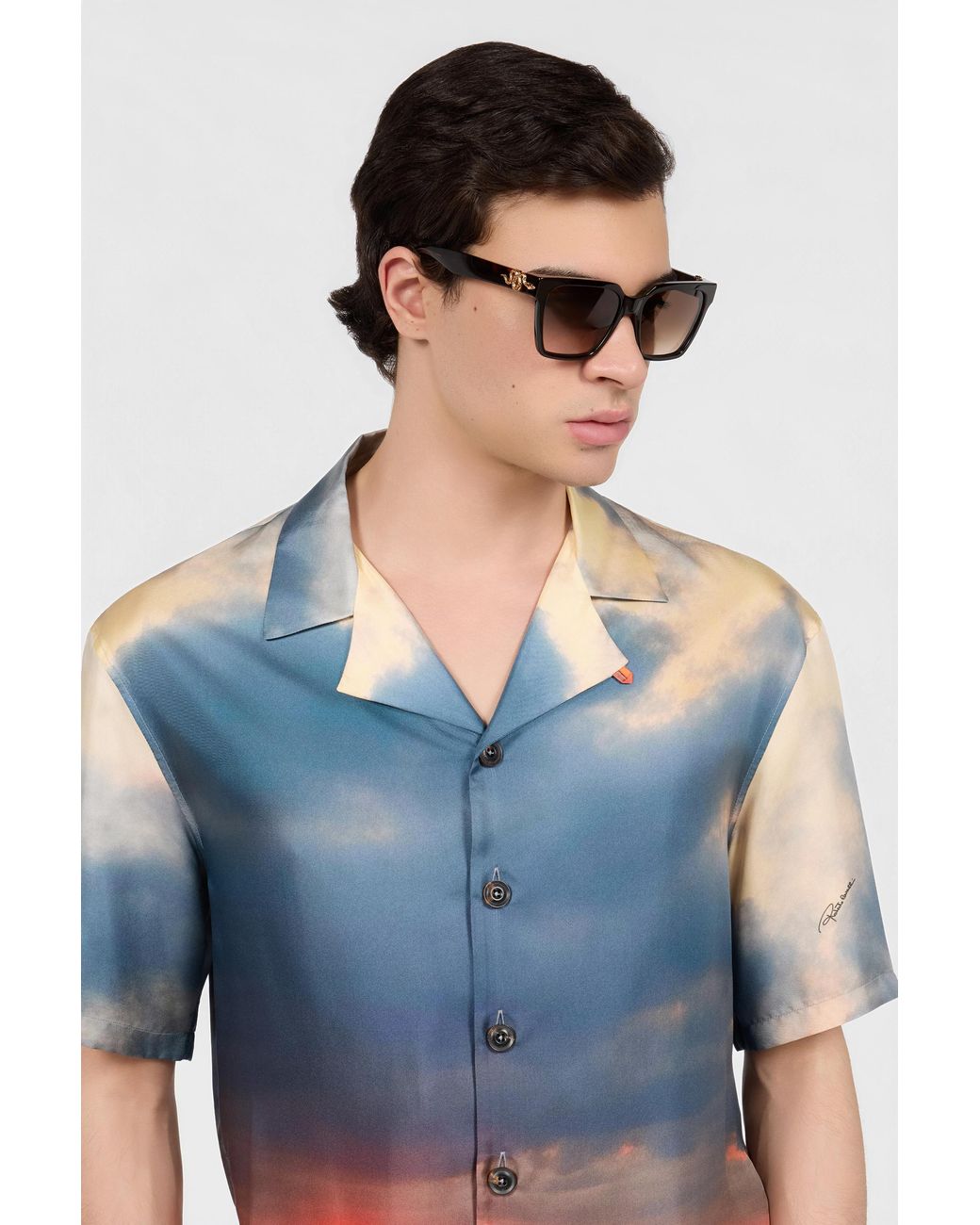 Roberto Cavalli Multicolor Wide Front Sunglasses